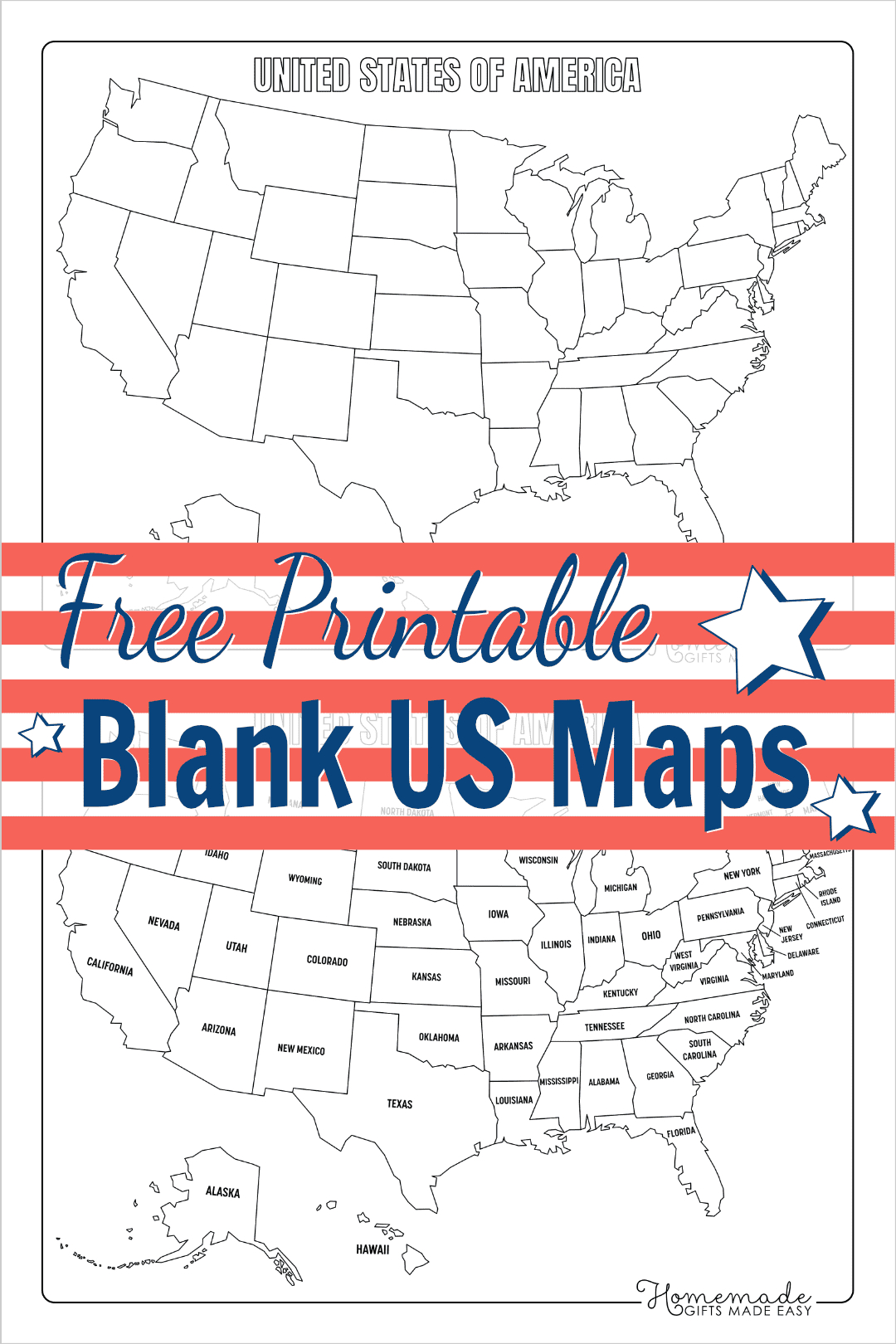 Free Printable Blank Us Map (Pdf Download) pertaining to Printable Blank Map Of The United States Of America
