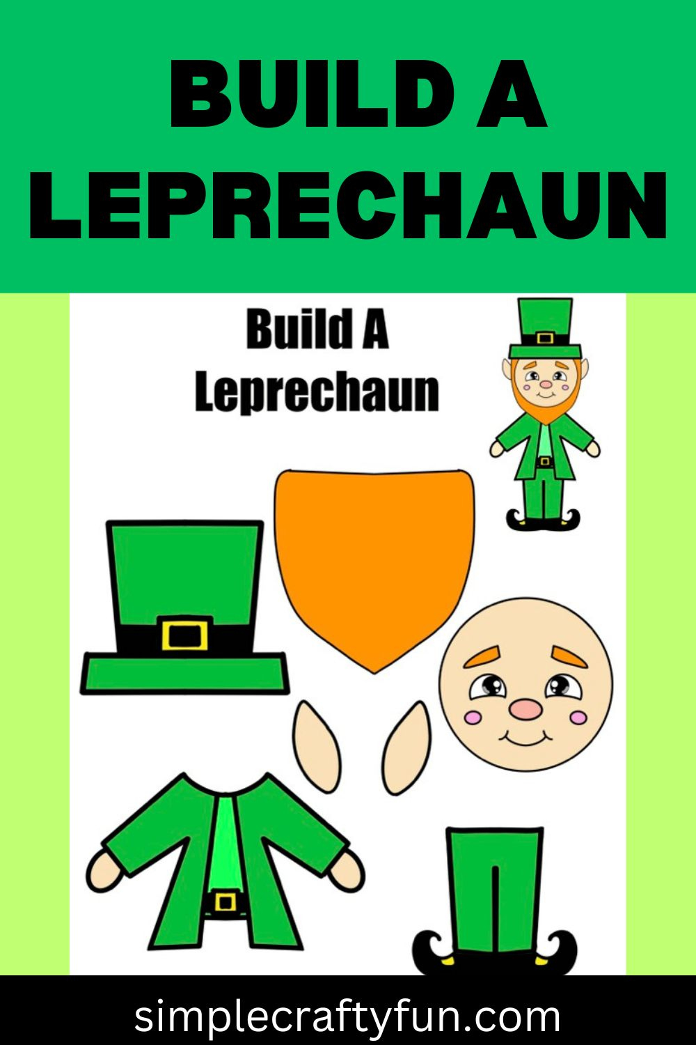 Free Printable Build-A-Leprechaun St. Patrick&amp;#039;S Craft - with Build A Leprechaun Printable Free