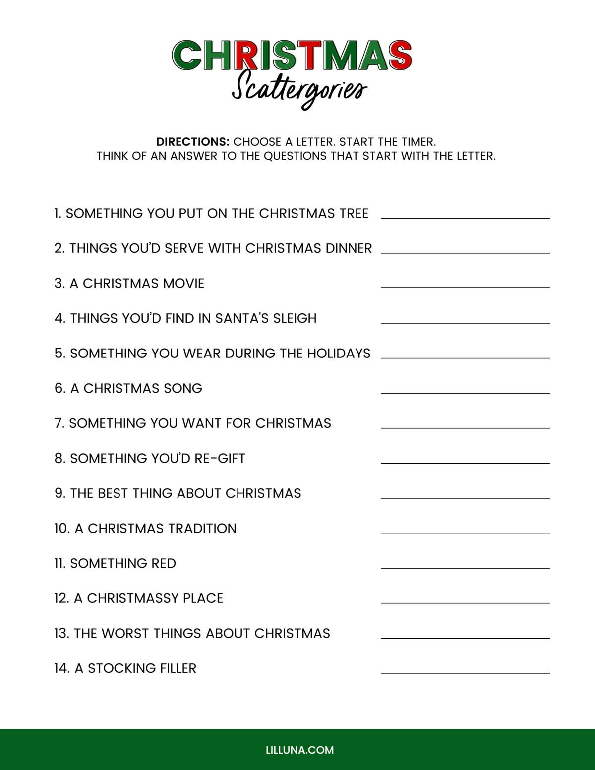Free Printable Christmas Games {4 Freebies} | Lil&amp;#039; Luna with regard to For Adults Popular Printable Christmas Games