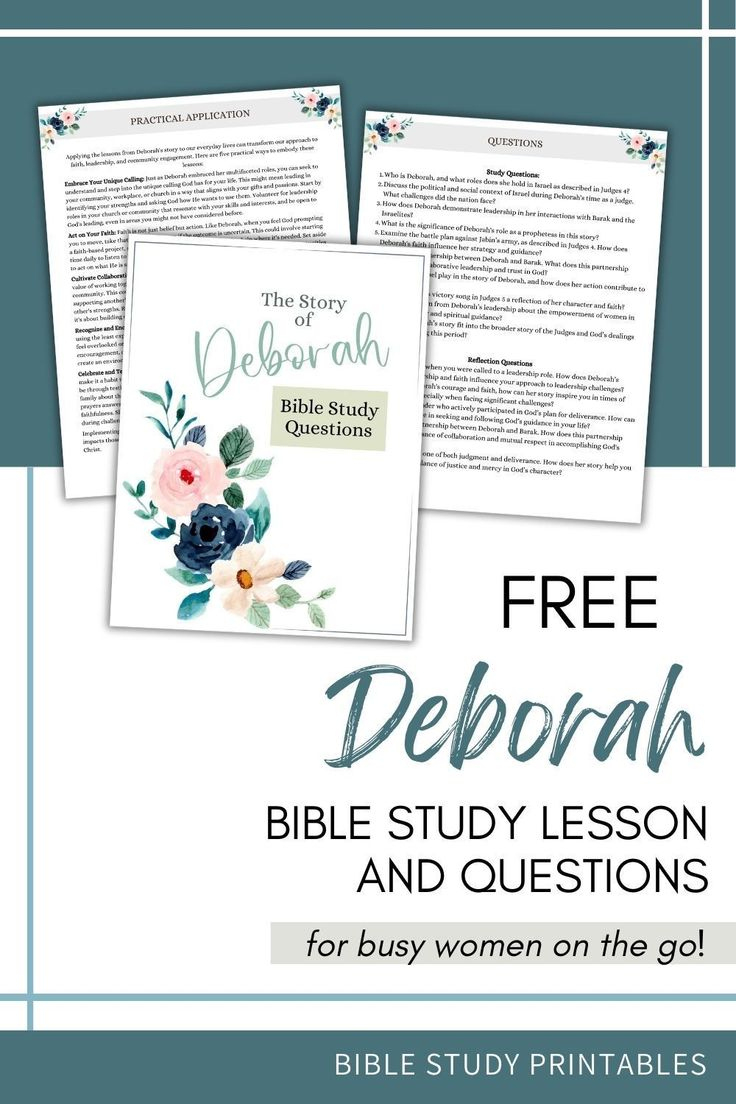 Free Printable Deborah Bible Study inside Free Printable Women&amp;amp;#039;s Bible Study Printables