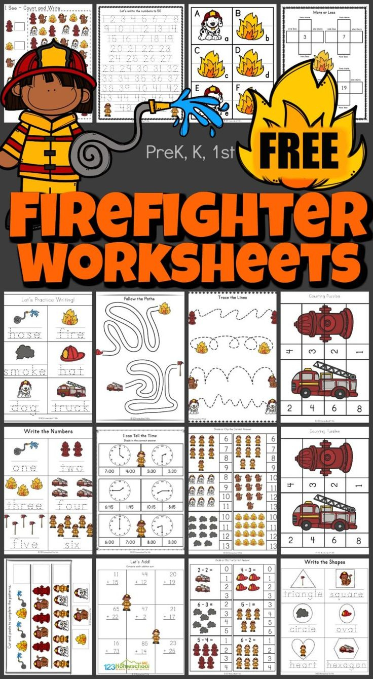 Free Printable Firefighter Worksheets For Kids intended for Free Printable Fire Safety Worksheets