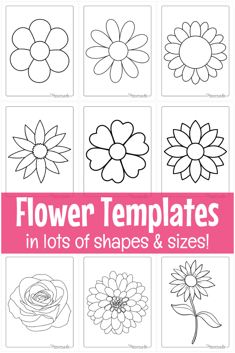 Free Printable Flower Templates For Crafts pertaining to Cut Out Flower Template Printable