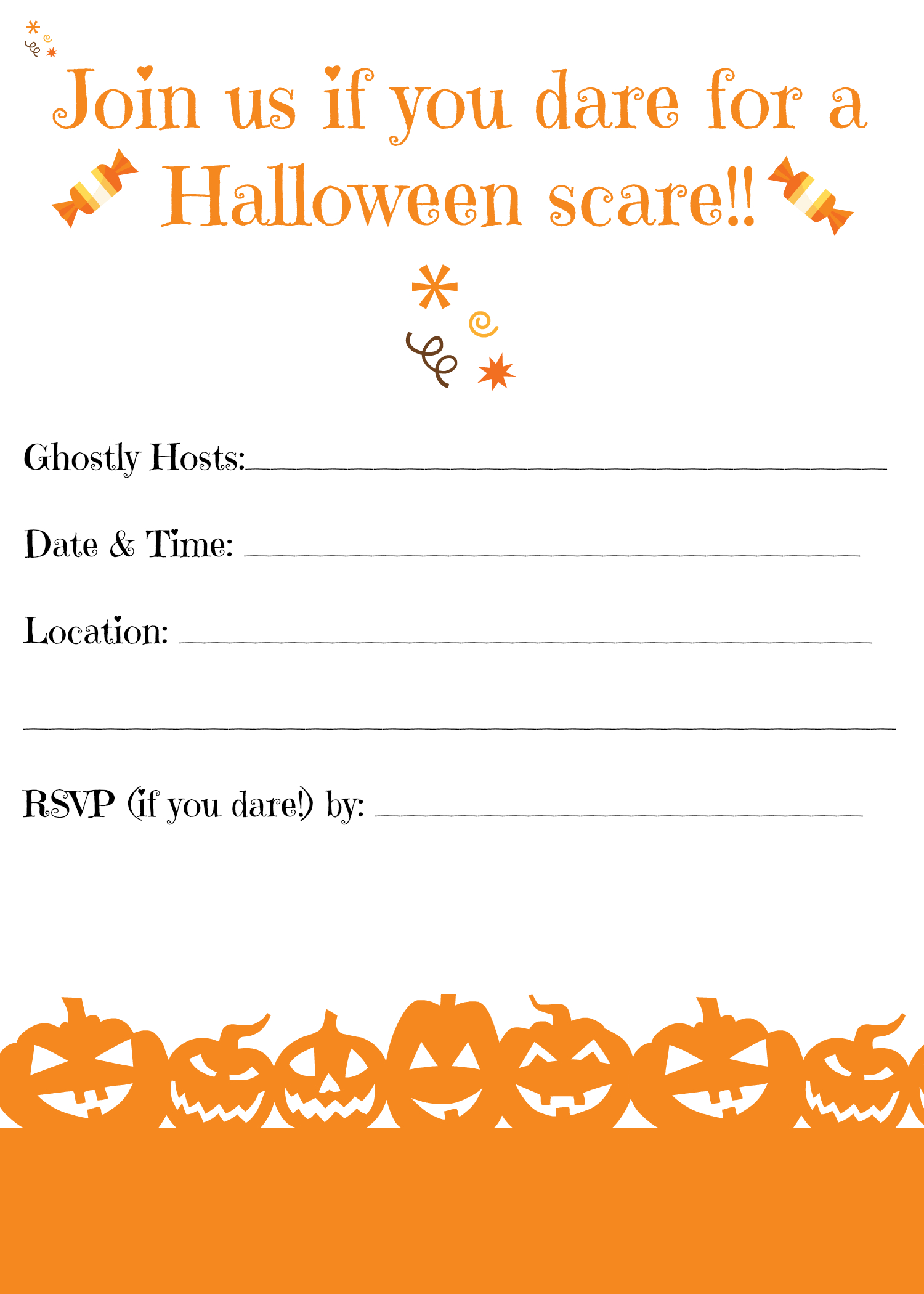 Free Printable Halloween Invitations For Your Super Spooktacular inside Blank Free Printable Halloween Party Invitations