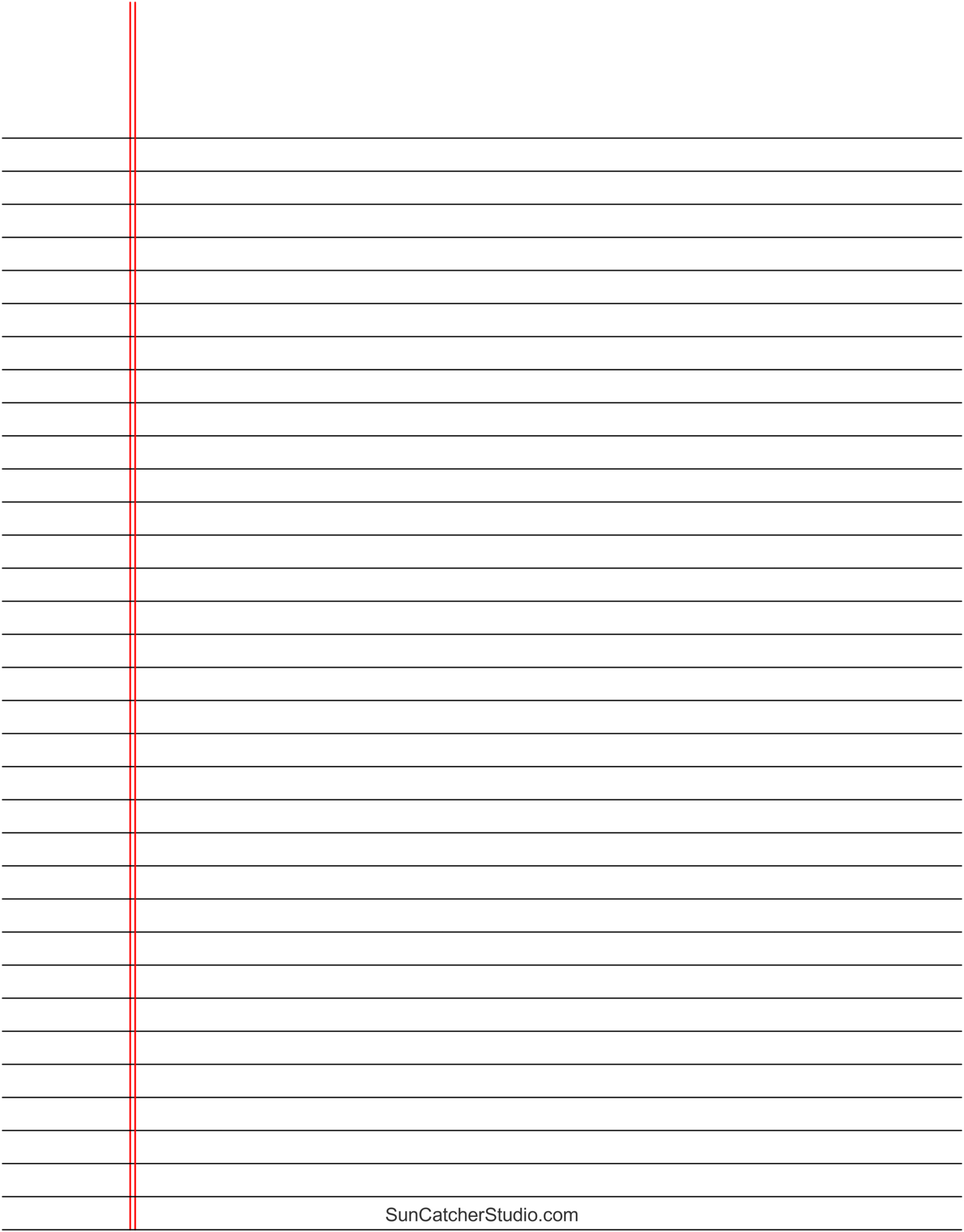 Free Printable Lined Paper (Handwriting, Notebook Templates intended for Free Printable Paper With Lines