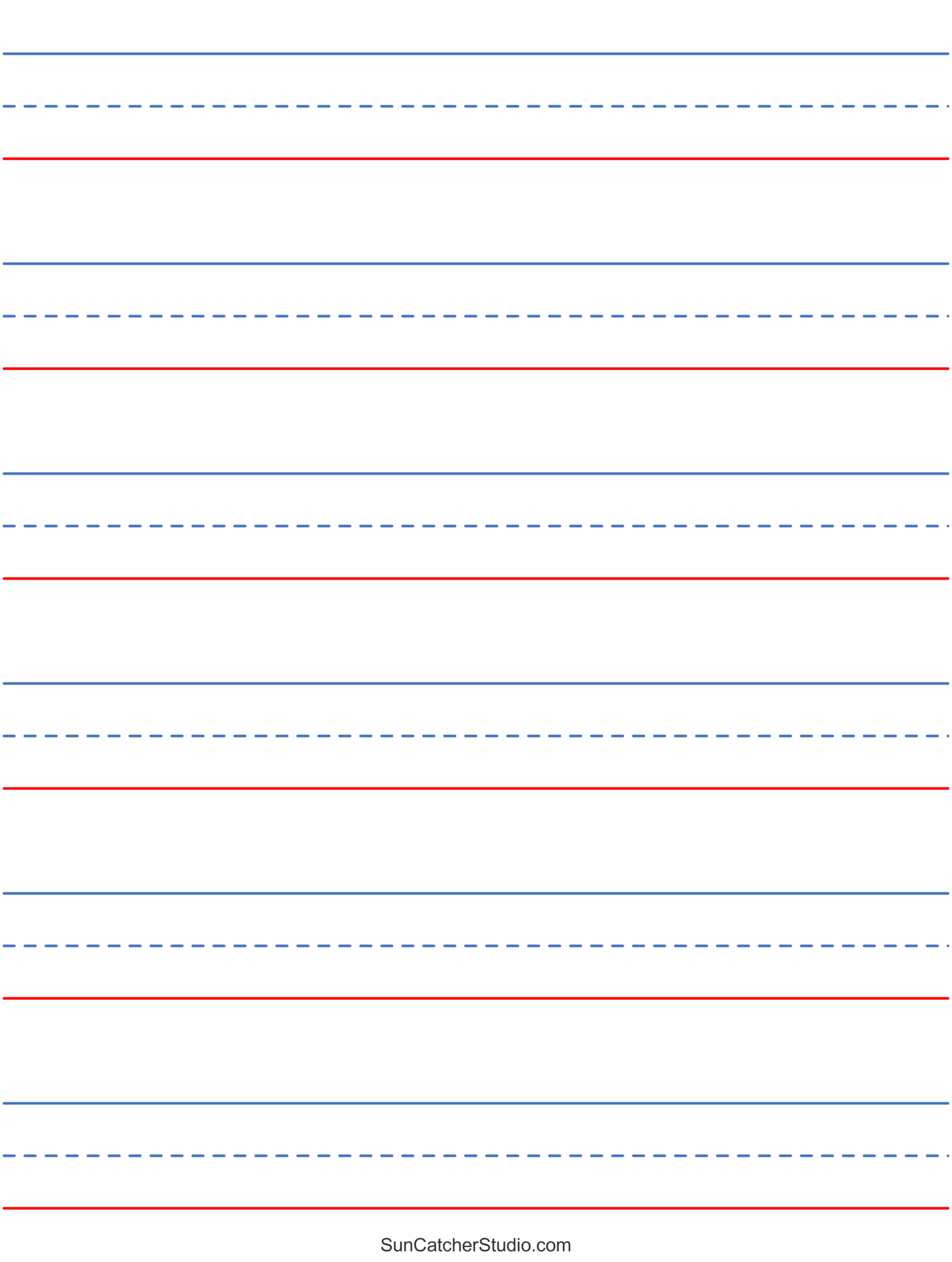 Free Printable Lined Paper (Handwriting, Notebook Templates with regard to Printable Lined Paper Free