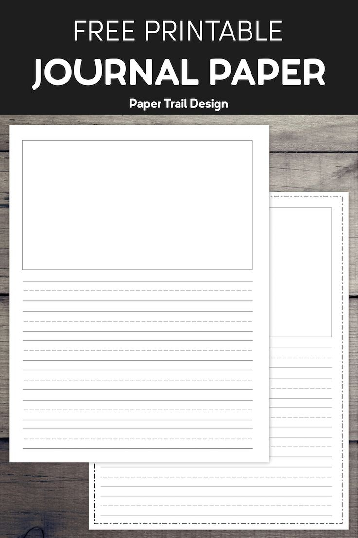 Free Printable Lined Writing Paper With Drawing Box - Paper Trail for Printable Free Writing Paper with Picture Box