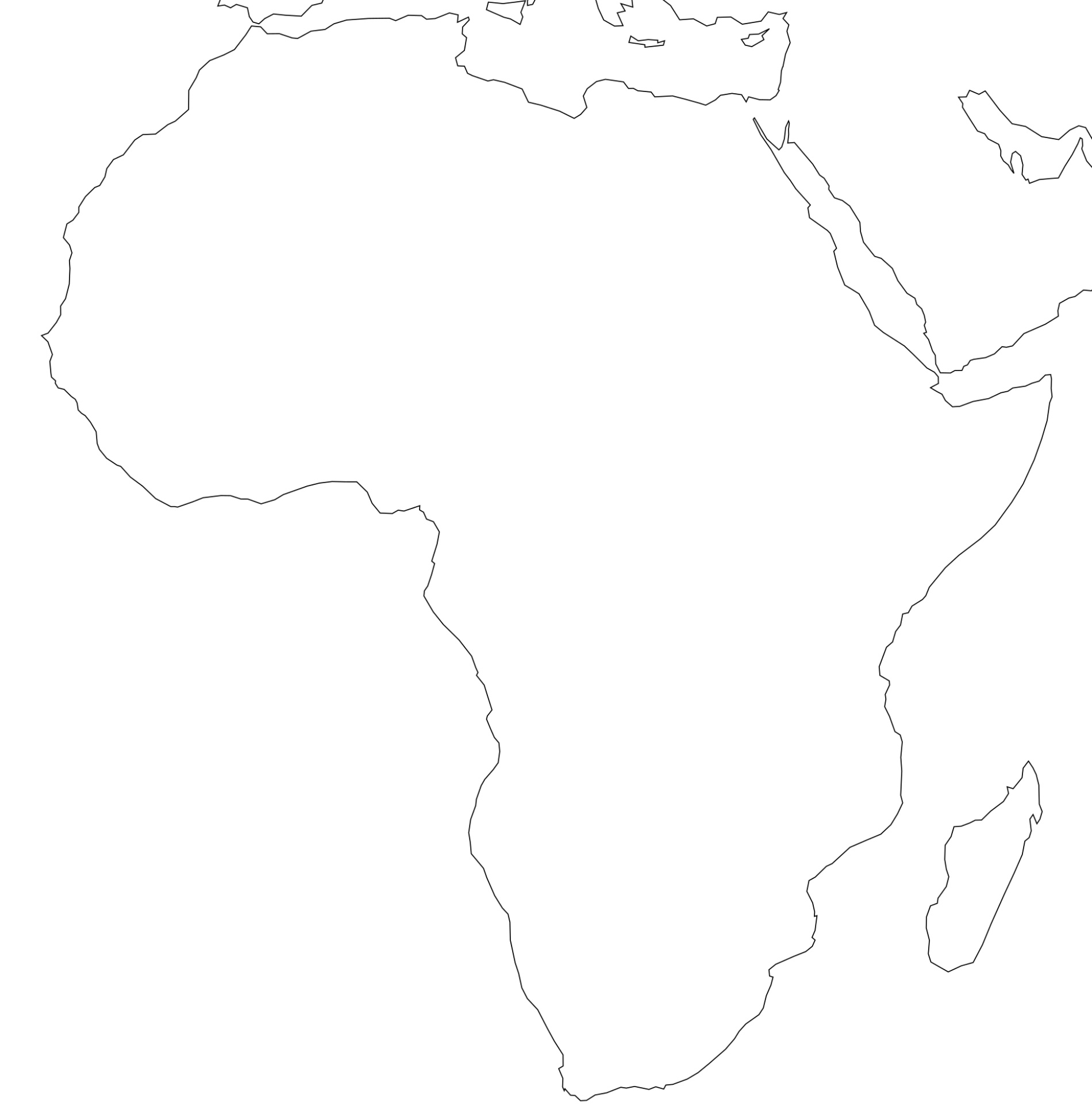 Free Printable Maps Of Africa within Printable Blank Map Of Africa