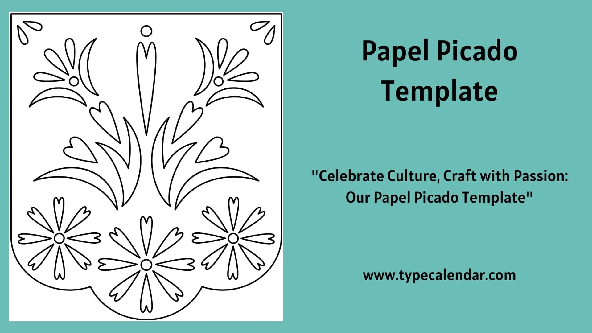 Free Printable Papel Picado Templates - Mexican Banner [Pdf] for Free Printable Papel Picado Template