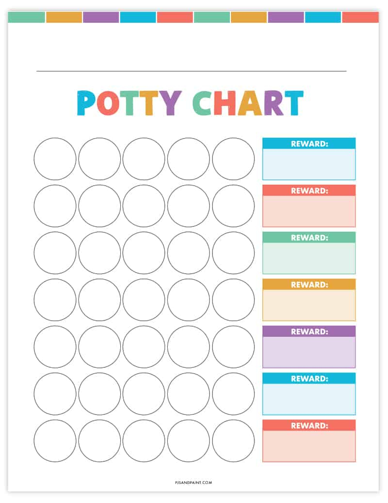 Free Printable Potty Training Chart | Free Instant Download pertaining to Printable Potty Training Sticker Chart
