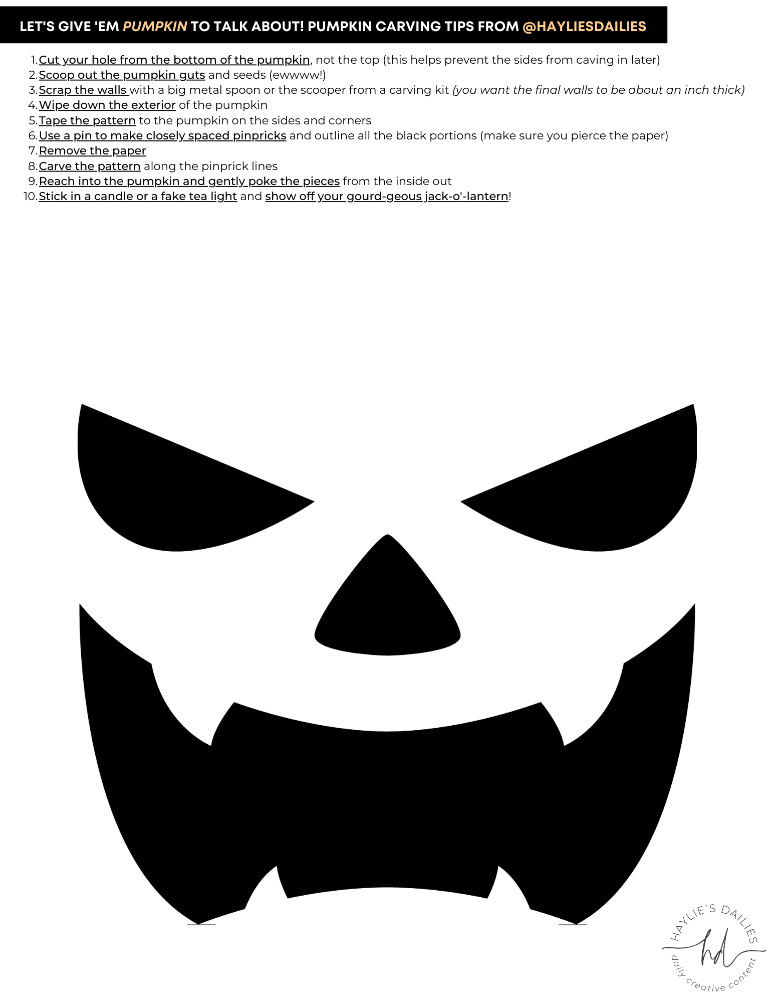 Free Printable Pumpkin Carving Patterns For The Most Boo-Tiful in Jack O Lantern Cut Out Printable