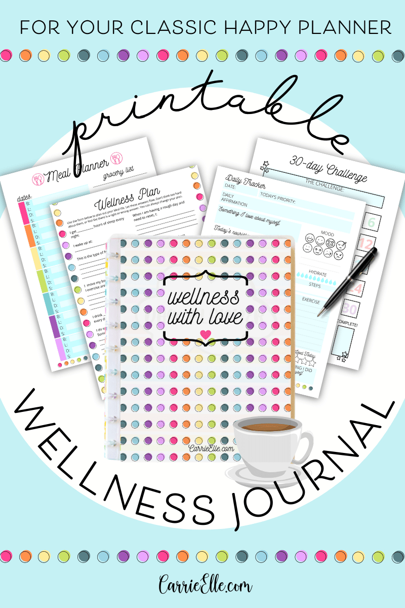 Free Printable Wellness Planner Inserts For Classic Happy Planner with Free Planner Printables Happy Planner