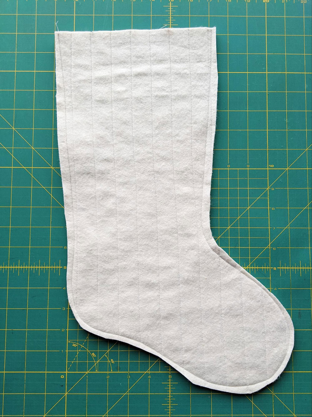 Free Quilted Christmas Stocking Pattern - Suzy Quilts throughout Christmas Stocking Pattern Printable Free