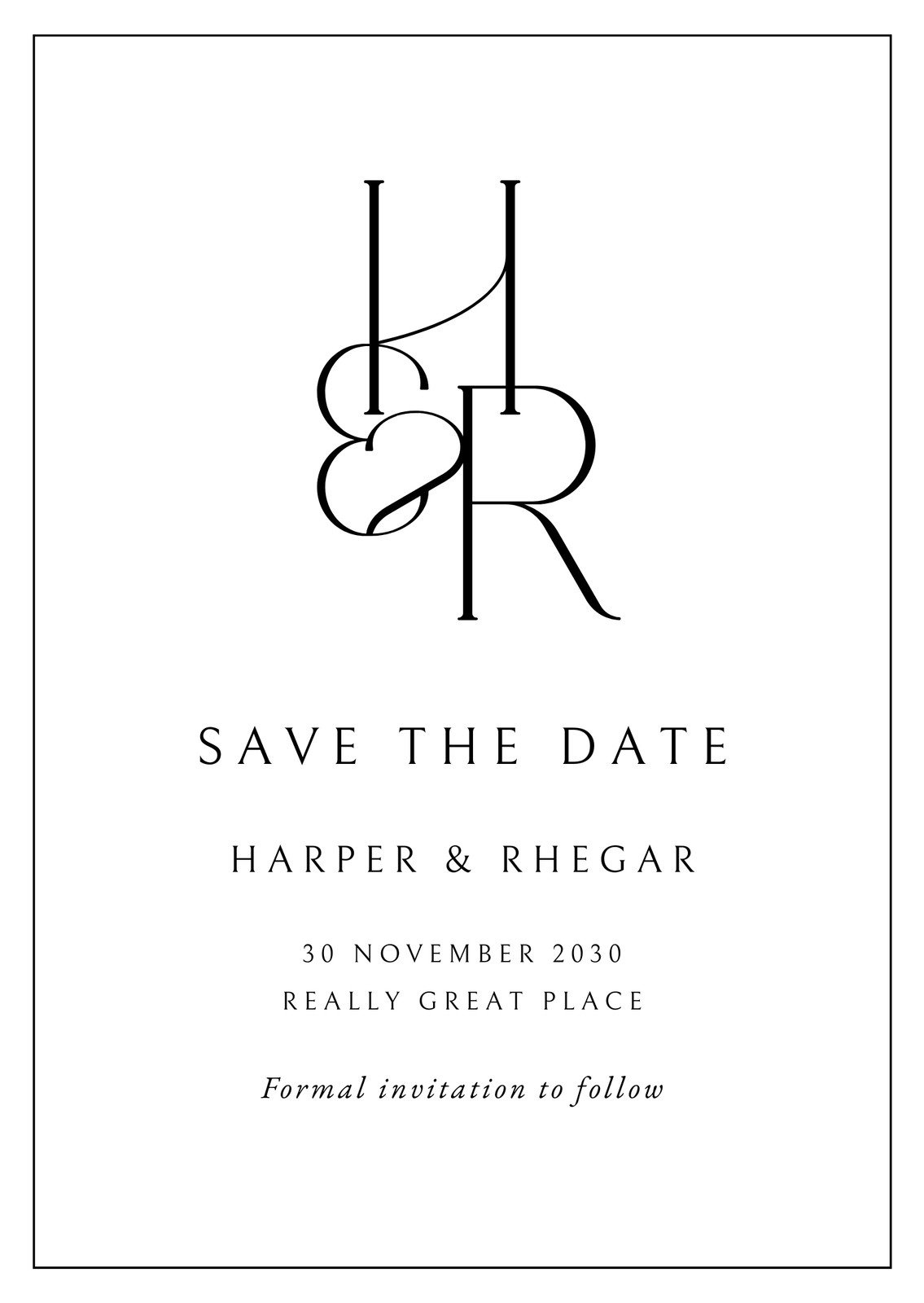 Free Save The Date Card Templates To Edit And Print | Canva for Save The Date Templates Free Printables