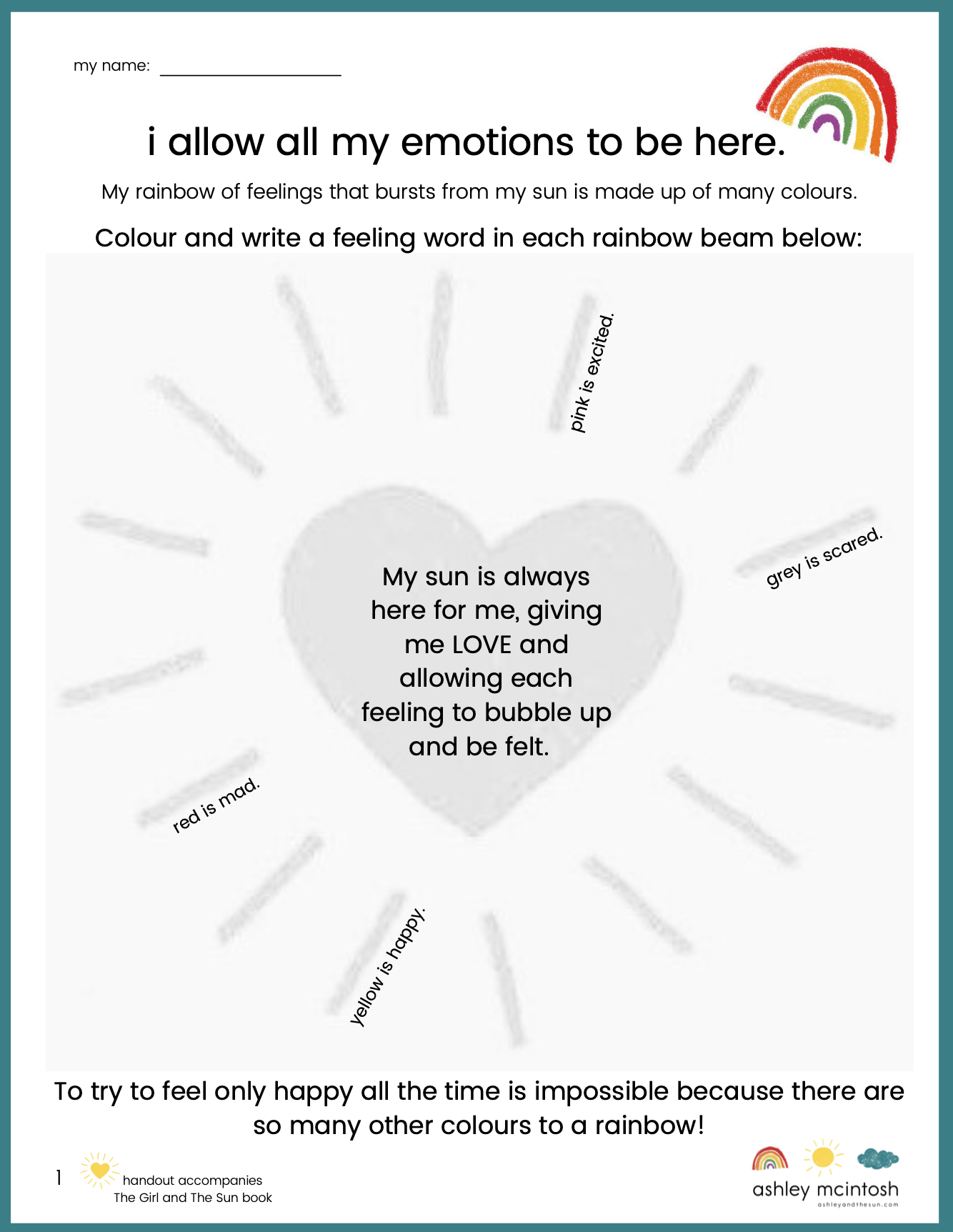 Free Worksheets On Kindness &amp;amp; Self-Regulation For Parents inside Free Printable Emotional Regulation Worksheets