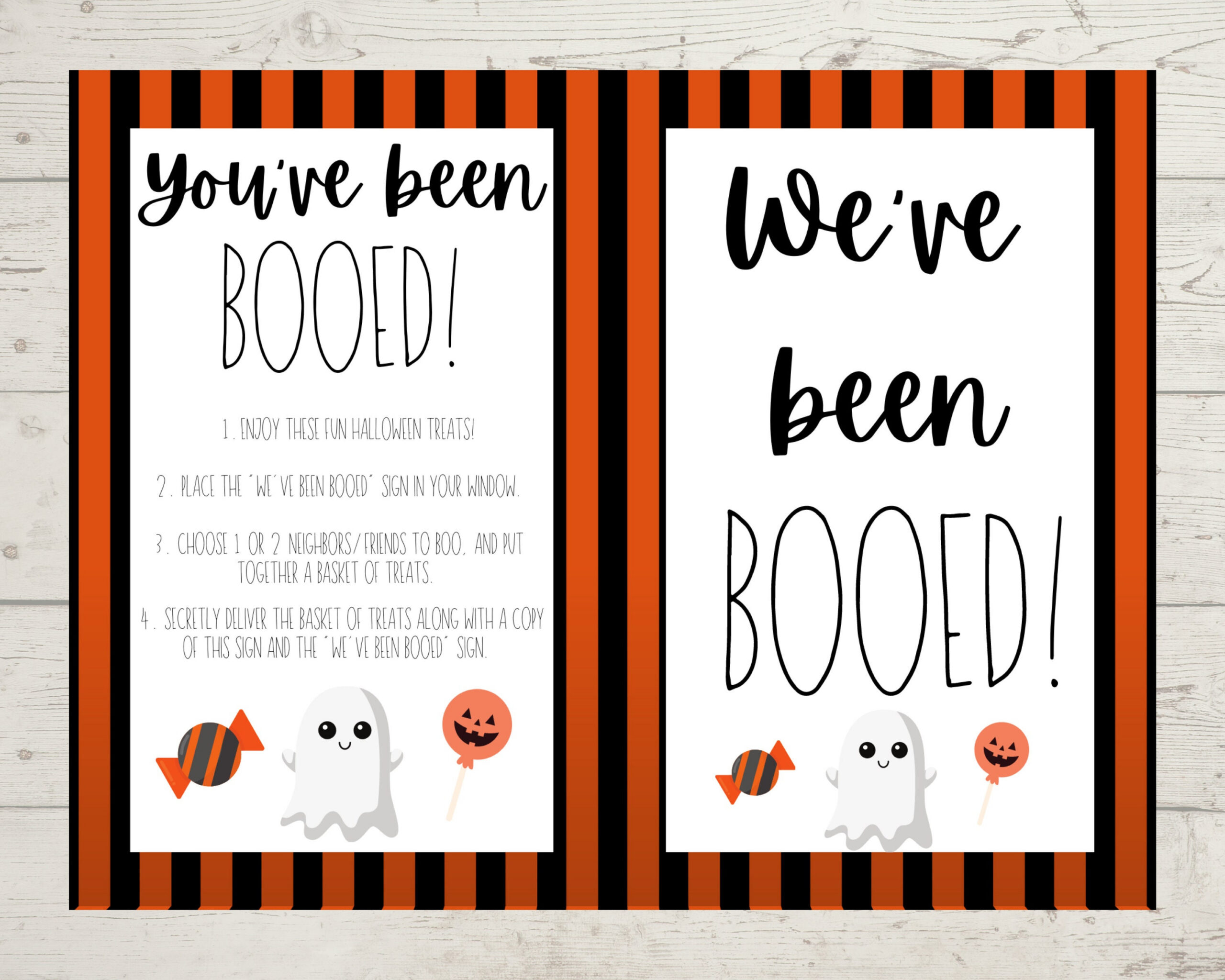 Halloween Booed Sign Printable-You'Ve Been Booed-We'Ve Been Booed pertaining to You'Ve Been Booed Sign Printable