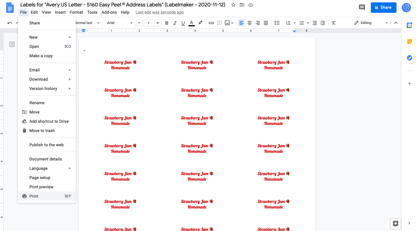 How To Make Labels In Google Docs? intended for How to Make Printable Labels