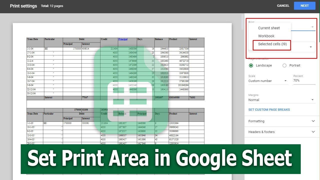 How To Set Print Area In Google Sheet Document regarding How To Set Printable Area In Google Sheets