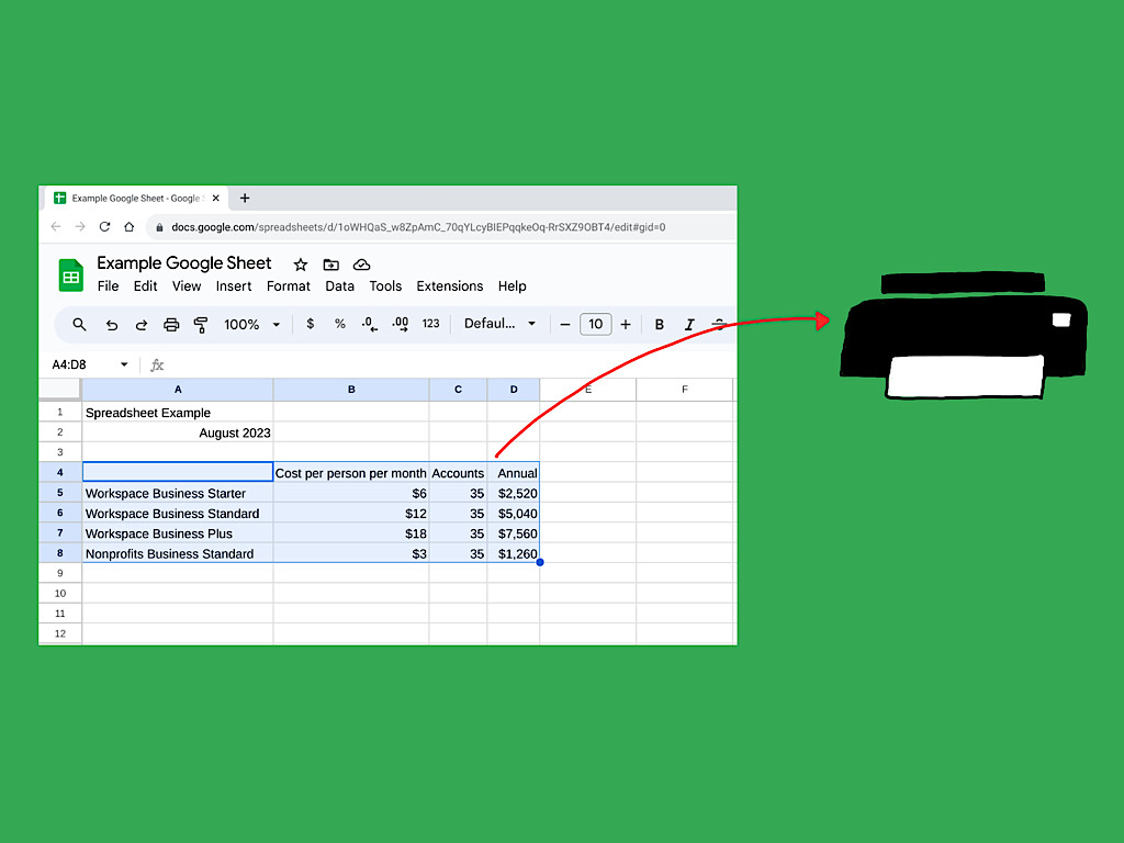 How To Set The Print Area In Google Sheets: Step-By-Step Guide regarding How to Set Printable Area in Google Sheets