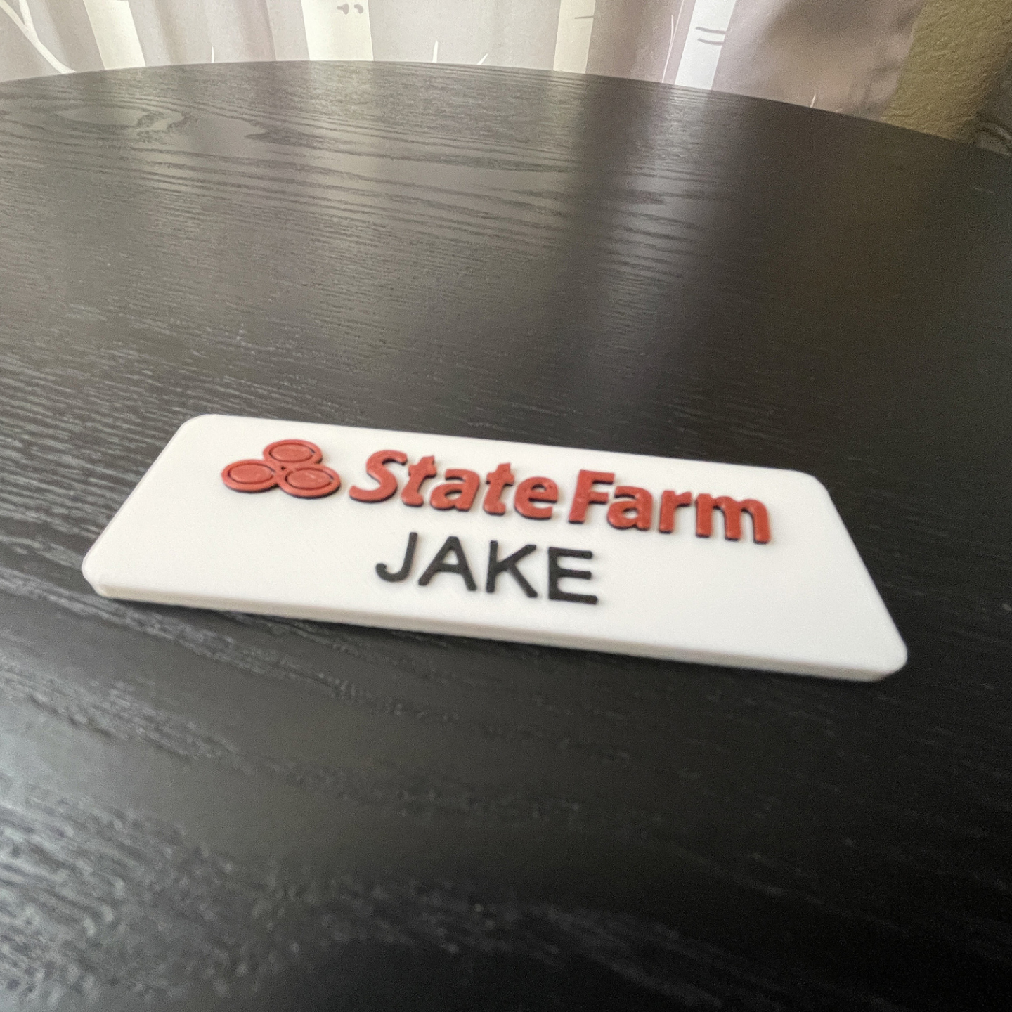 Jake From State Farm Insurance Name Tag For Cosplay/Costume intended for Jake From State Farm Name Tag Printable