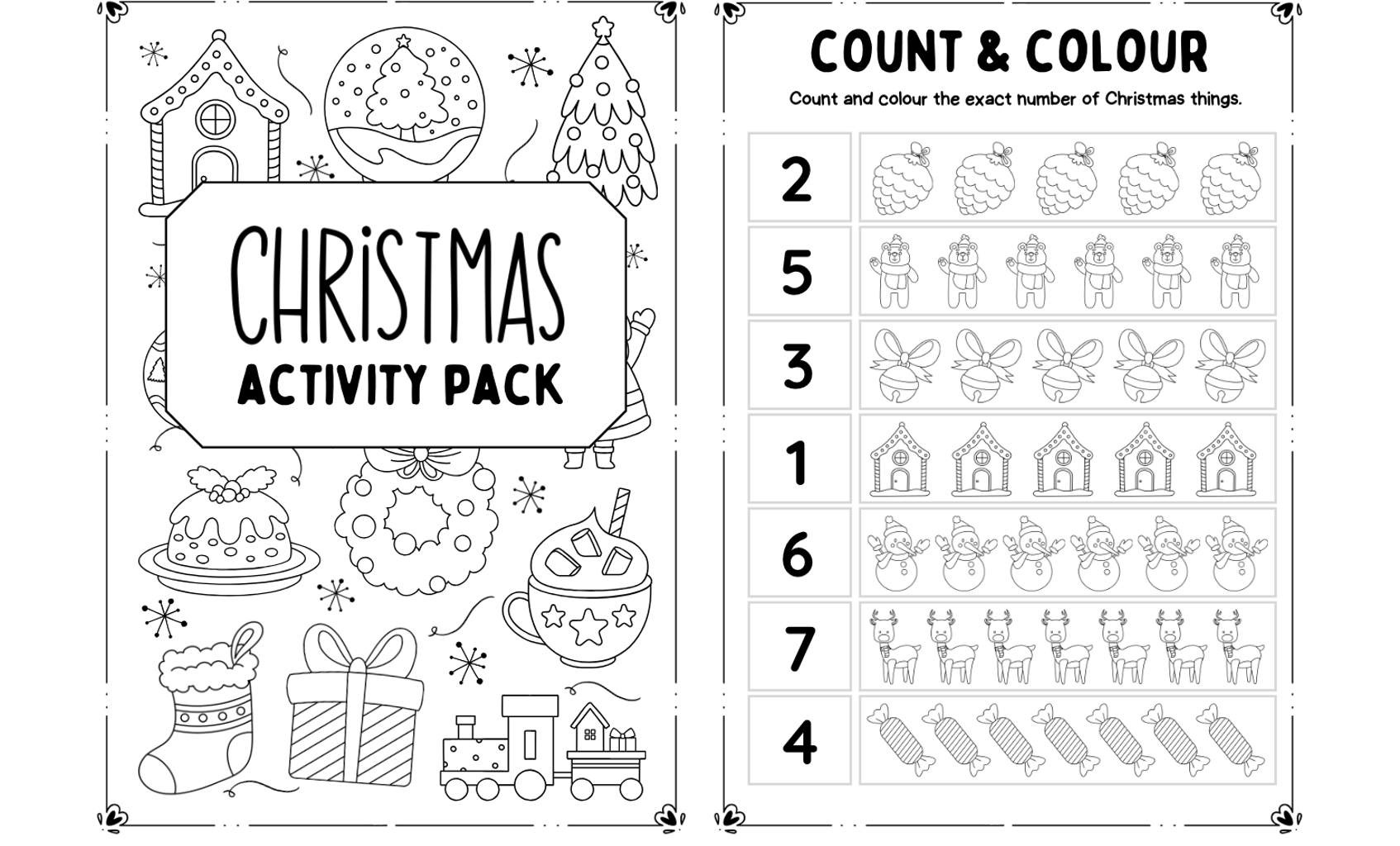 Kids' Christmas Activities: Free Printable Activity Booklet regarding Free Printables For Christmas Activities