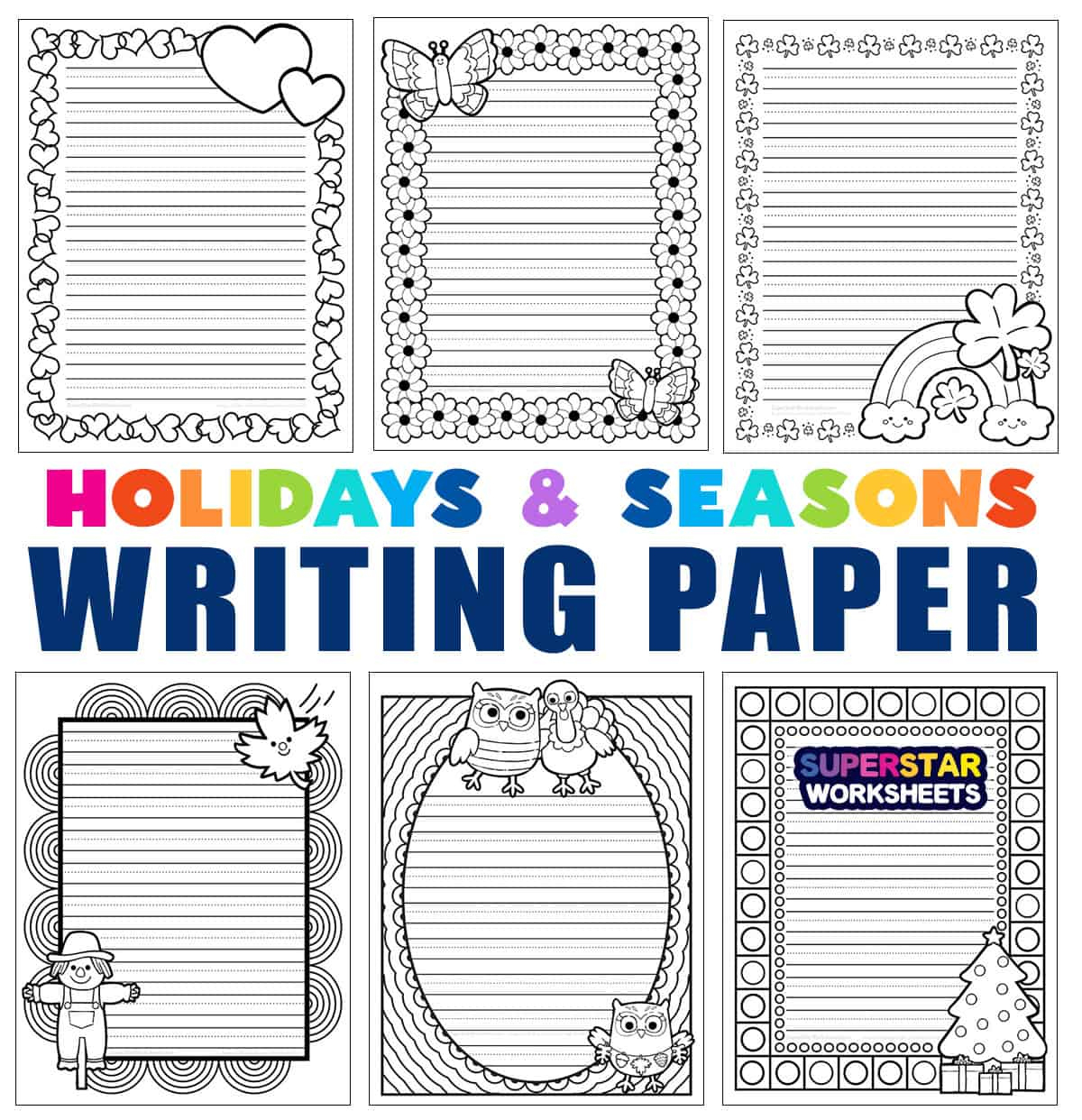 Kindergarten Writing Paper - Superstar Worksheets within Free Printable Kindergarten Writing Paper
