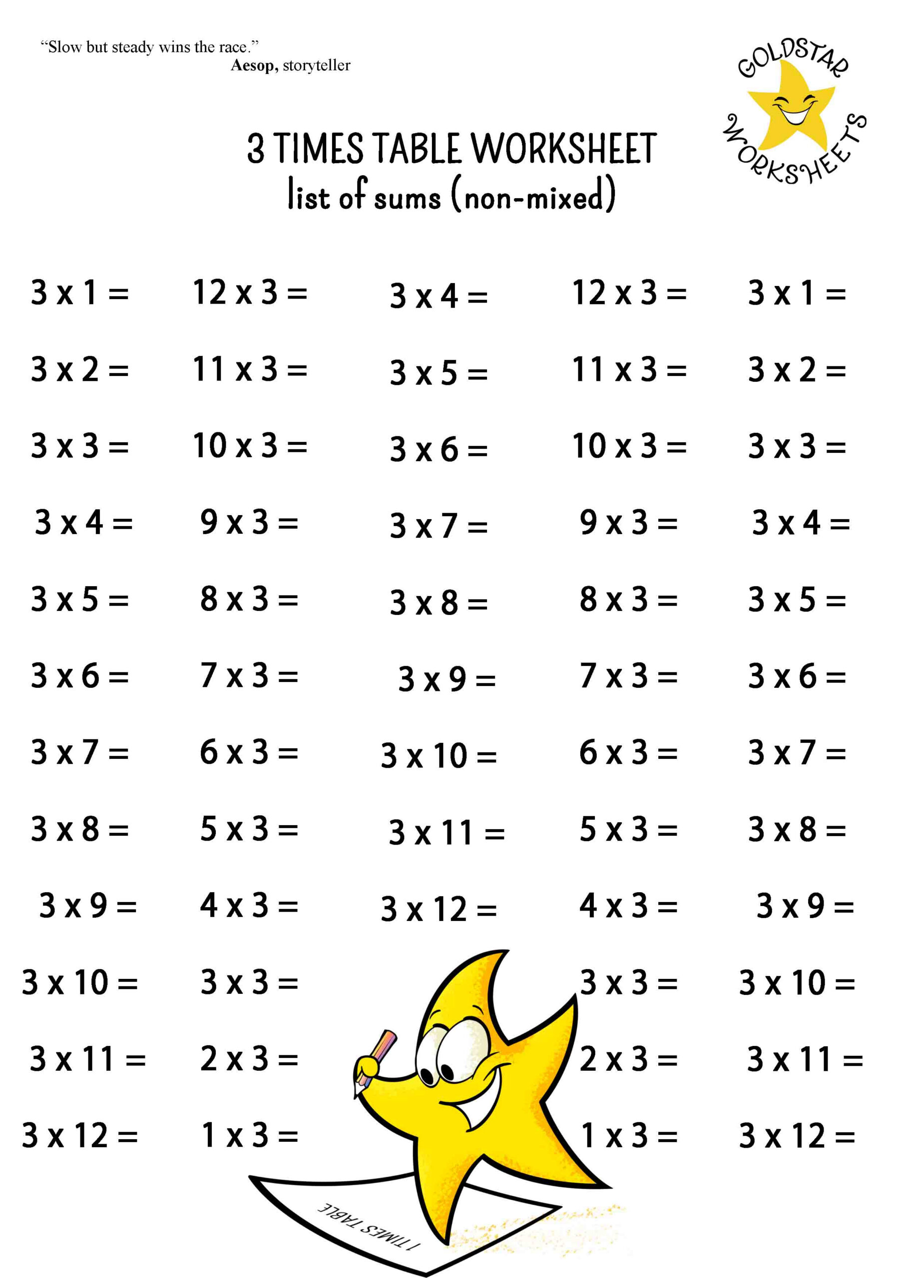Master Multiplication With Fun & Free Printable Times Table Worksheets pertaining to Free Printable Multiplication Table Worksheet