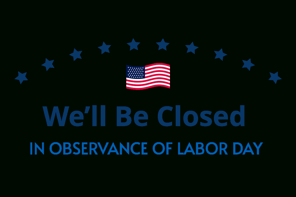 Minimalistic Closed On Labor Day Sign Template | Square Signs intended for Closed For Labor Day Sign Printable
