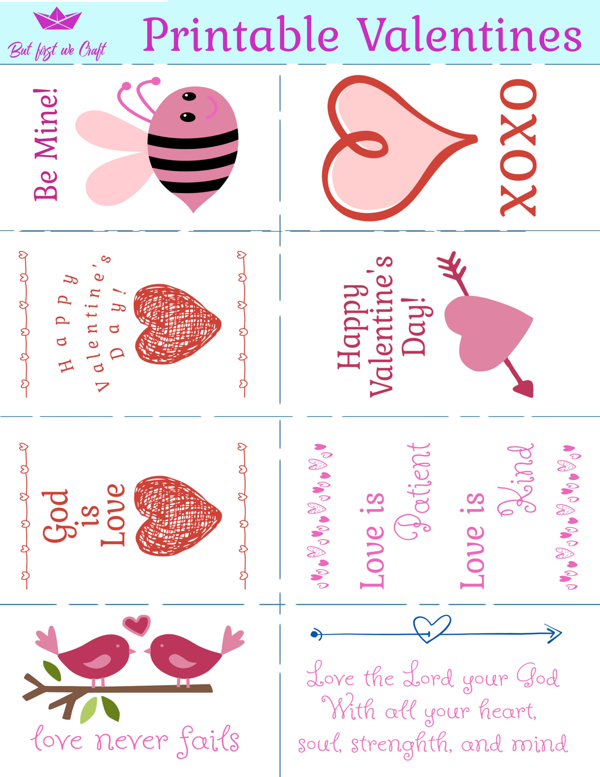 New Free Printable Valentine&amp;#039;S Day Cards For Kids – But First We Craft for Free Printable Valentine&amp;amp;#039;s Day Card