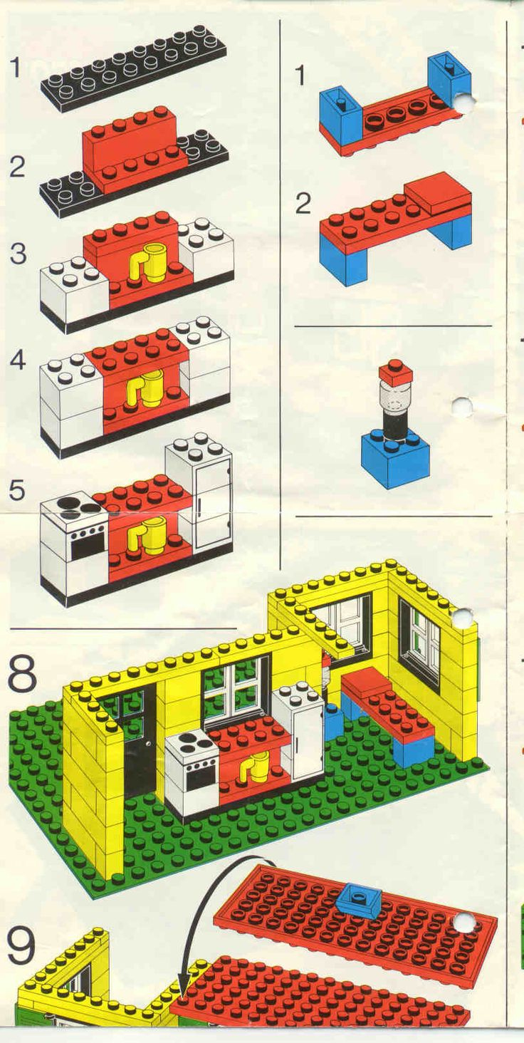 Old Lego® Instructions inside Lego Building Instructions Free Printable