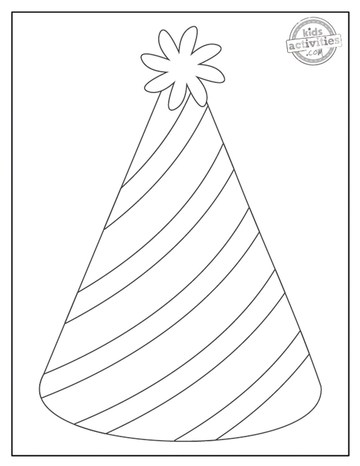 Party Hat Template To Make Your Own Party Hat! | Kids Activities Blog with Free Printable Printable Party Hat Template
