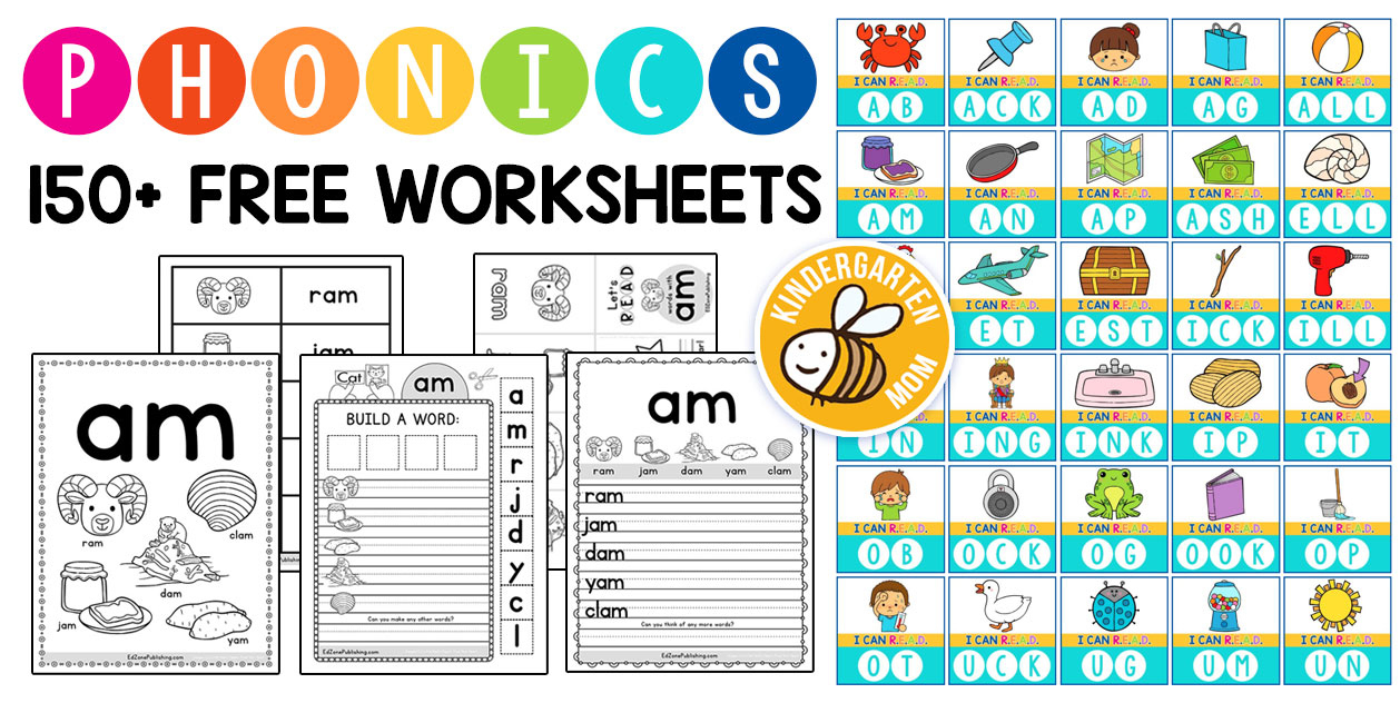 Phonics Worksheets - Kindergarten Mom in Free Phonics Printables For Kindergarten