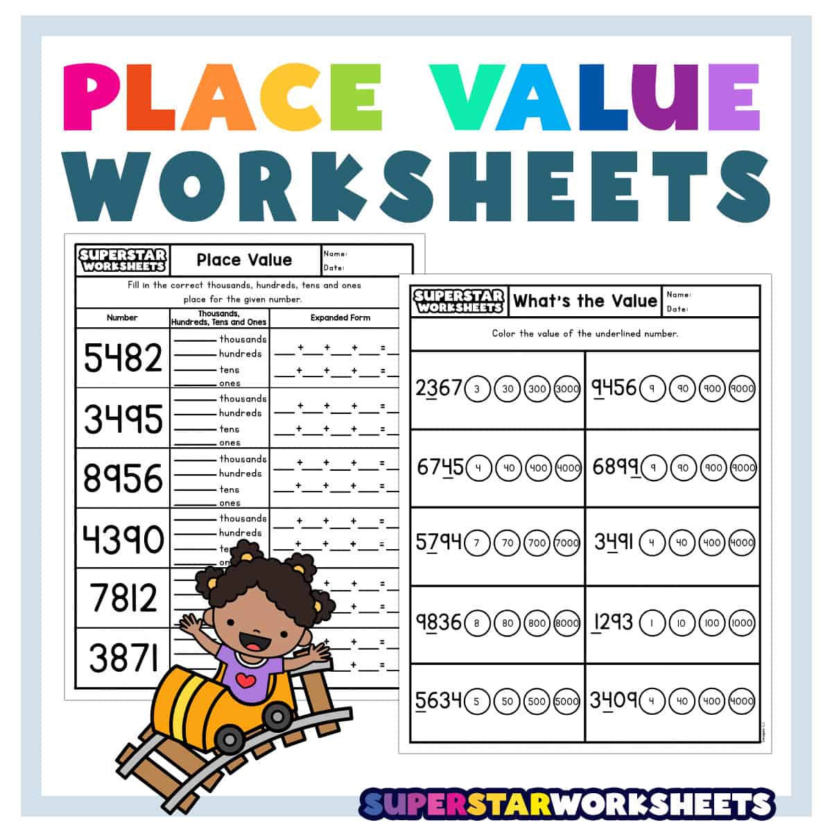 Place Value Worksheets - Superstar Worksheets inside Place Value Worksheets Printable Free