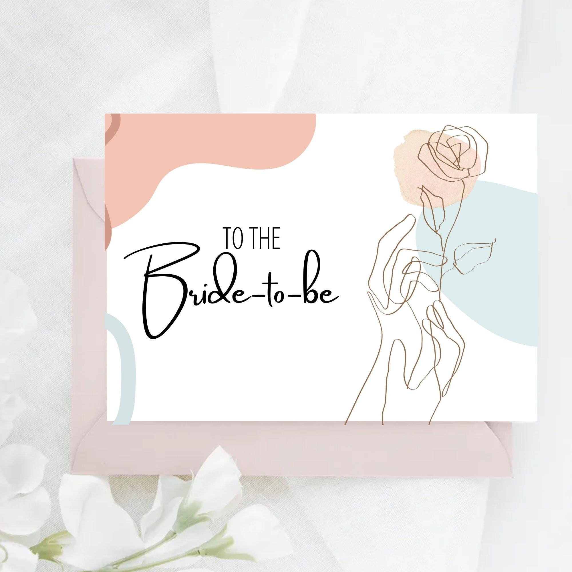 Printable Bridal Shower Card / To The Bride-To-Be Card / Wedding inside Bridal Shower Cards Printable Free