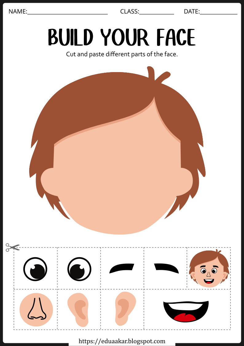 Printable Face Parts For Preschool – Free Worksheets For Early regarding Free Printable Printable Face Parts For Preschool