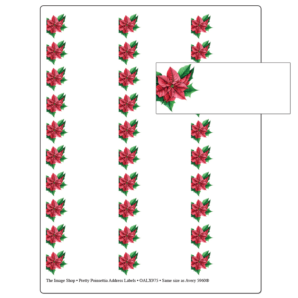 Printable Holiday Address Labels | The Image Shop intended for Christmas Address Labels Printable Free