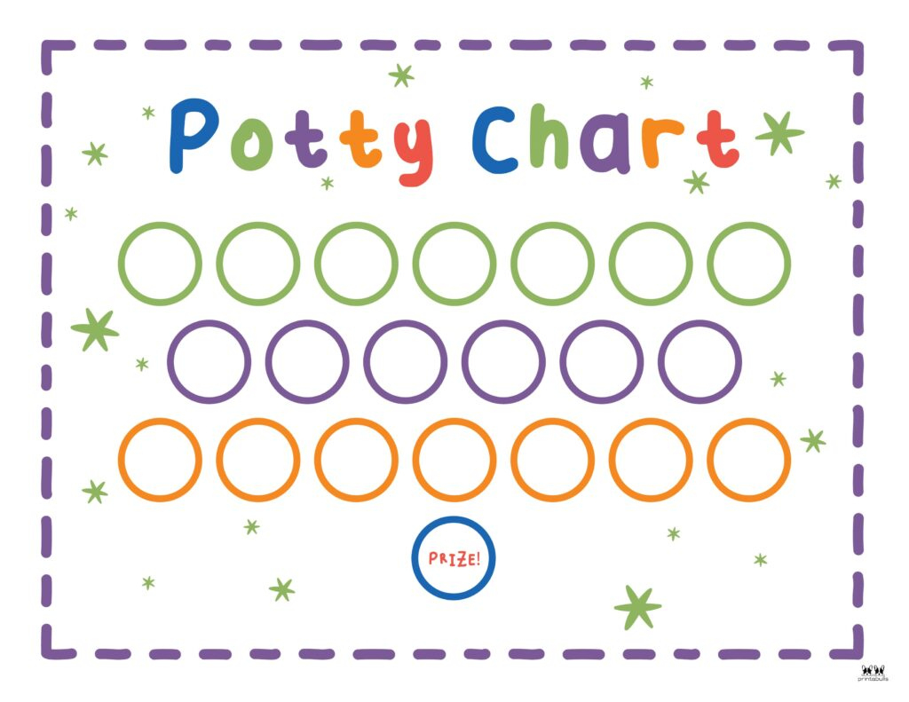 Printable Potty Training Charts - 20 Pages | Printabulls for Printable Potty Training Sticker Chart