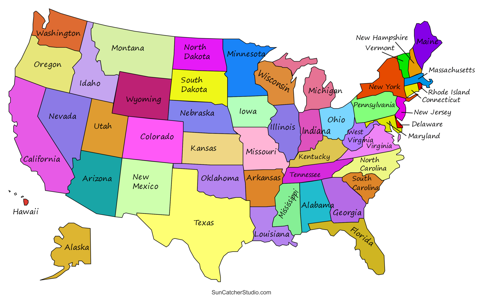 Printable Us Maps With States (Usa, United States, America) – Diy intended for United States Map With States Printable