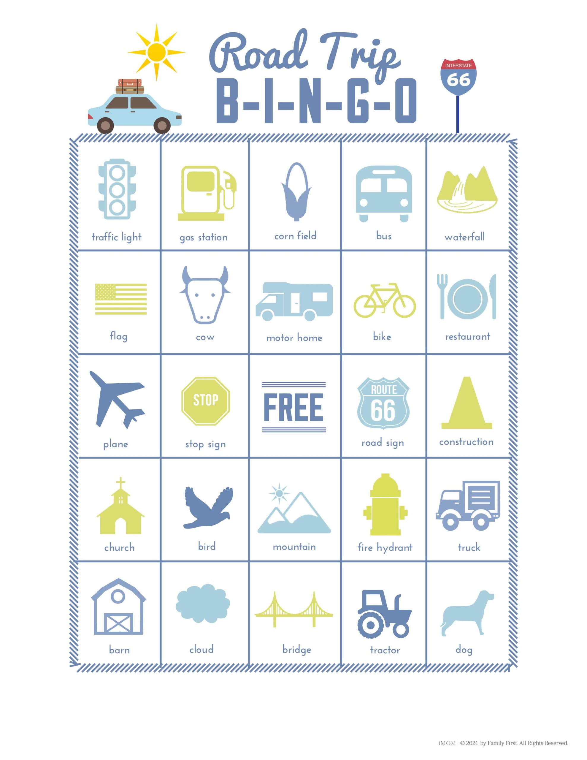 Road Trip Games For Summer - Imom intended for Road Trip Car Games Printable