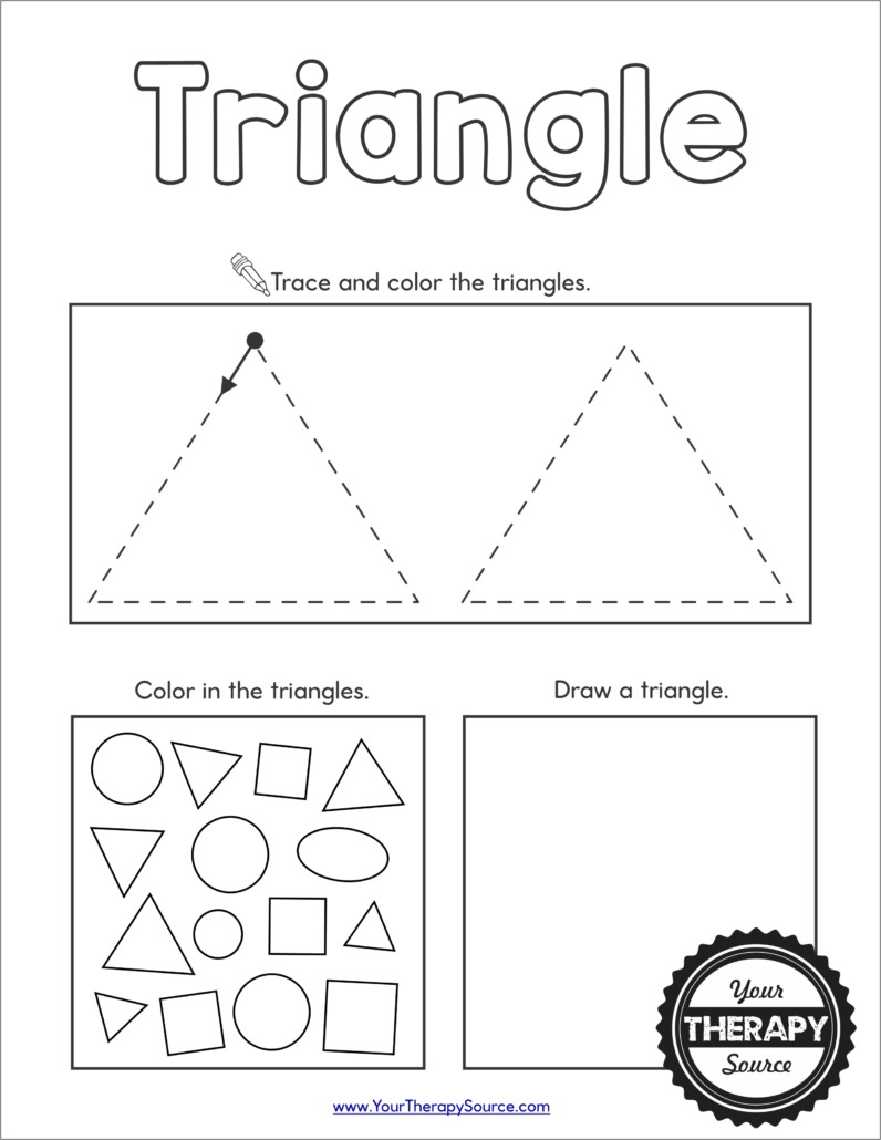 Shapes Worksheet Preschool - Free Printables - Your Therapy Source in Shapes Activities For Preschoolers Printables