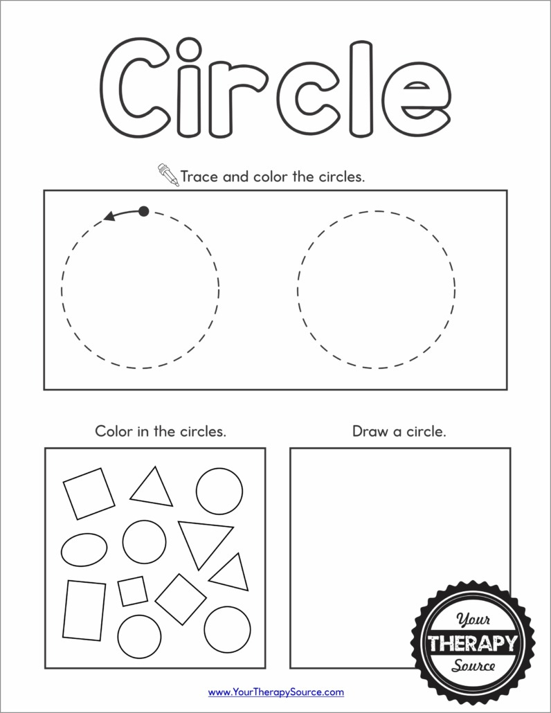 Shapes Worksheet Preschool - Free Printables - Your Therapy Source within Shapes Activities For Preschoolers Printables