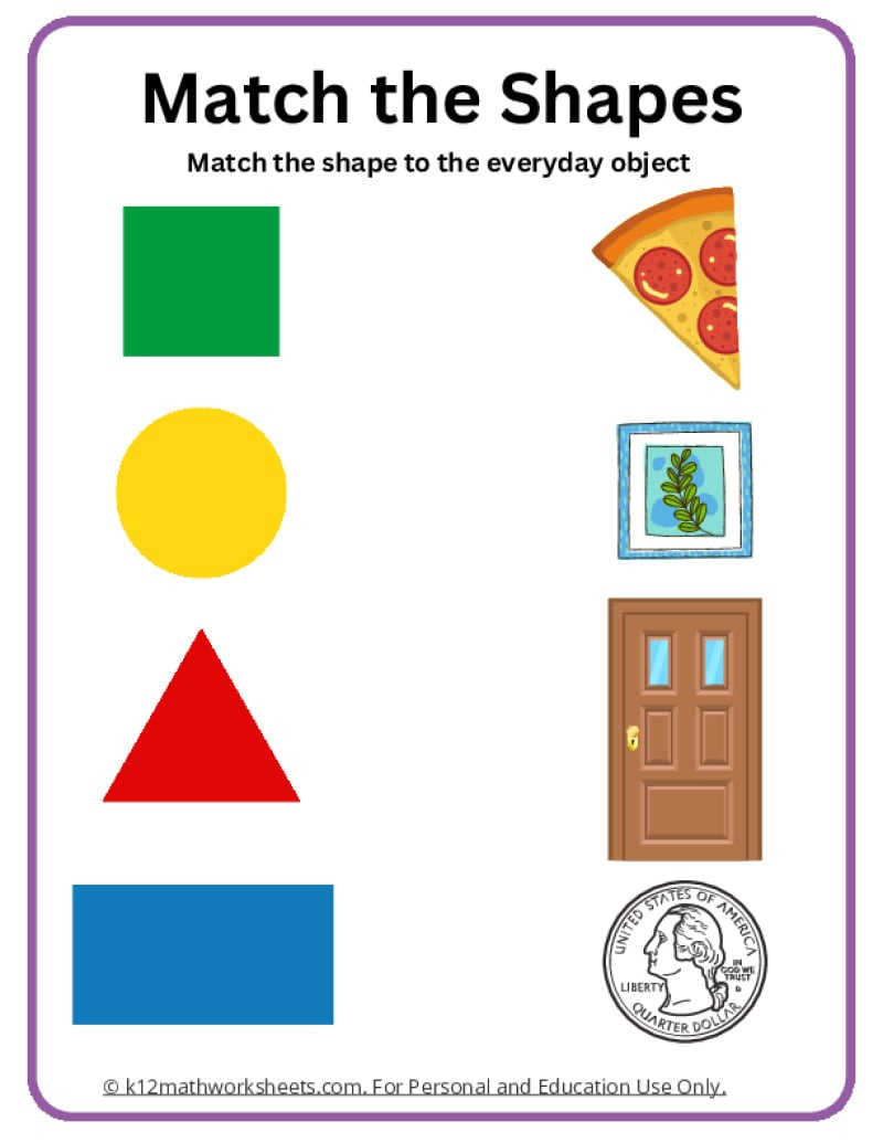 Shapes Worksheets intended for Free Printable Worksheets For Shapes