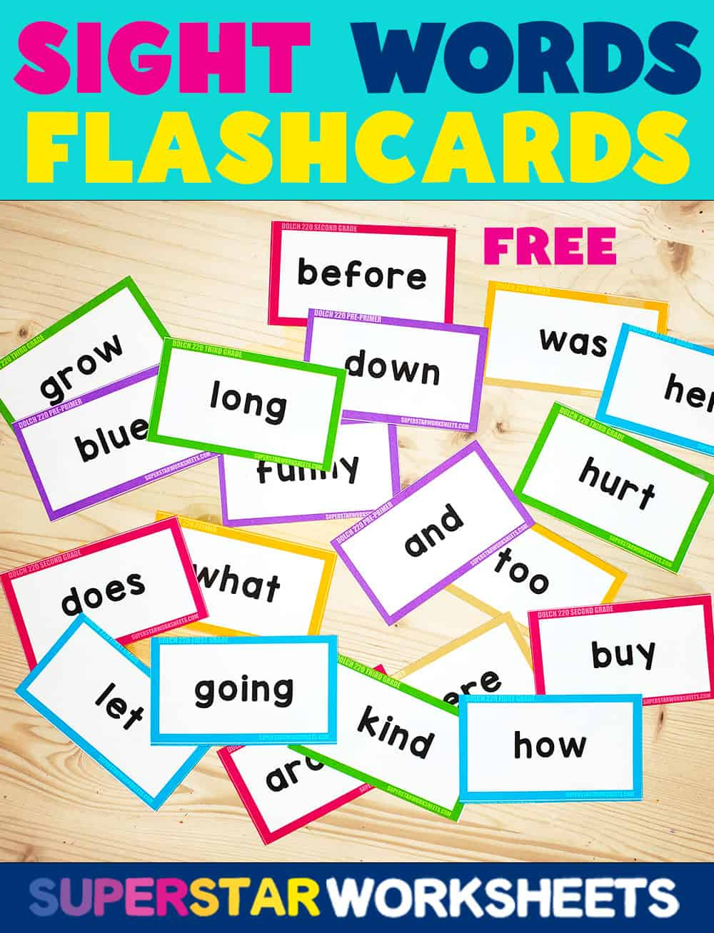 Sight Word Flashcards - Superstar Worksheets pertaining to Free Printable Sight Words Flash Cards