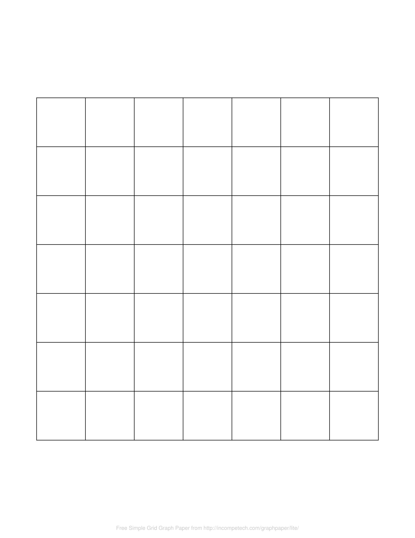 Simple Grid Graph Paper Generator for 50 Square Grid Free Printable