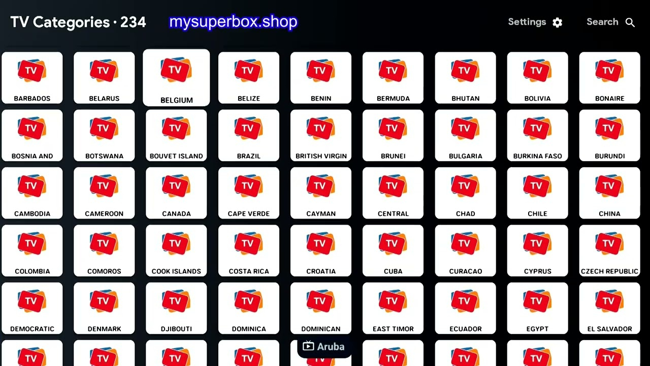 Superbox Supreme Channels: Full List Of 233 Countries Covered for Printable Superbox Channel List