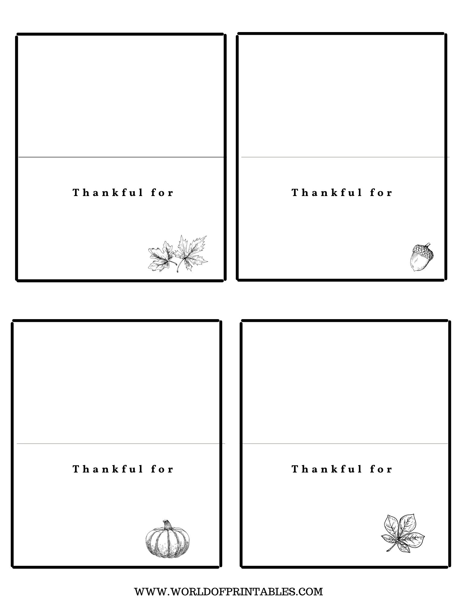 Thanksgiving Place Cards | Free Printables - Just Customize &amp;amp; Print! intended for Printable Name Tags For Thanksgiving