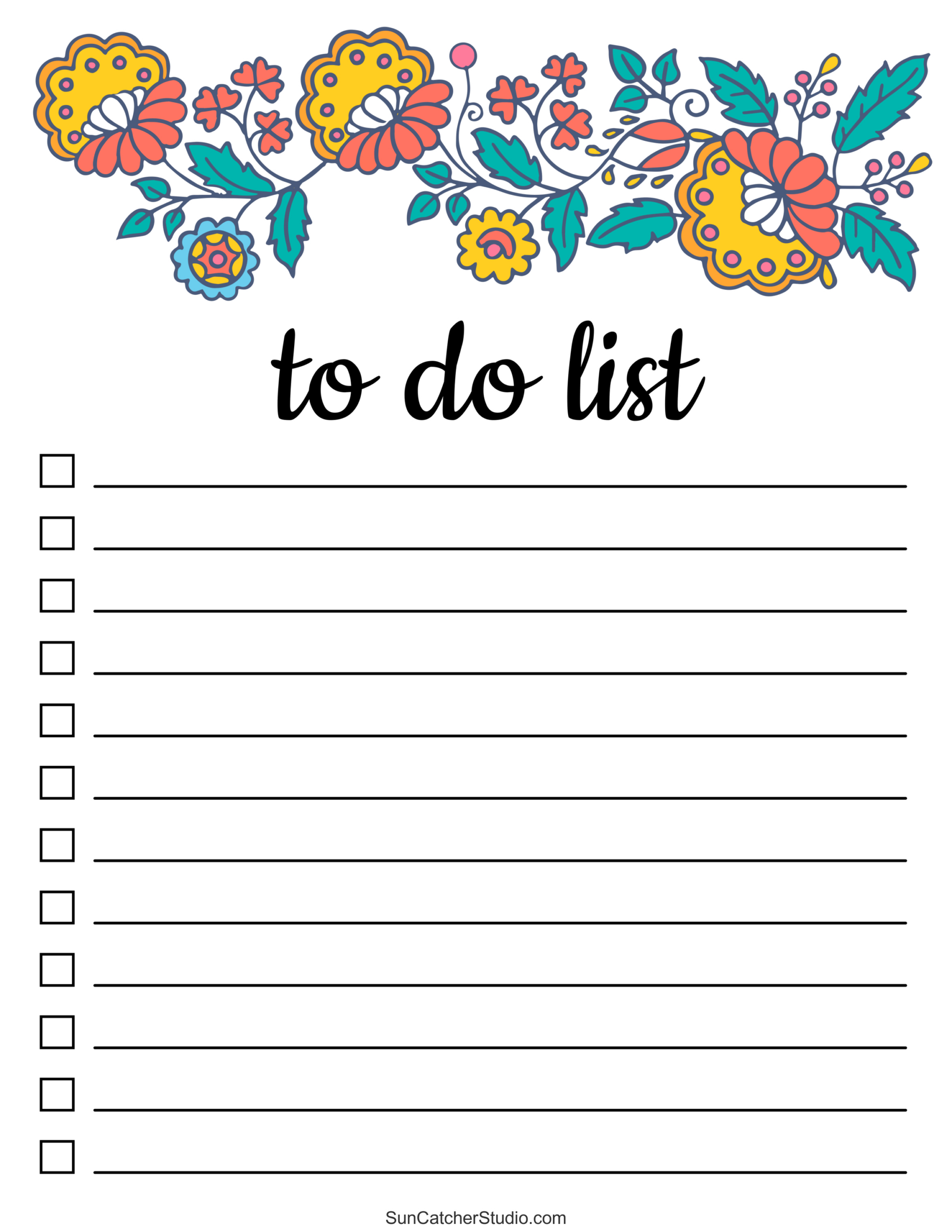 To Do List (Free Printable Pdf Templates) – Things To Do – Free regarding Printable to Do List Free