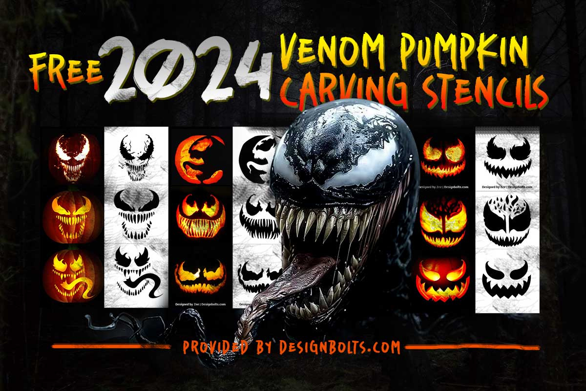Top 10 Best Free Venom Halloween Pumpkin Carving Stencils 2024 with regard to Free Printable Venom Pumpkin Carving Stencils