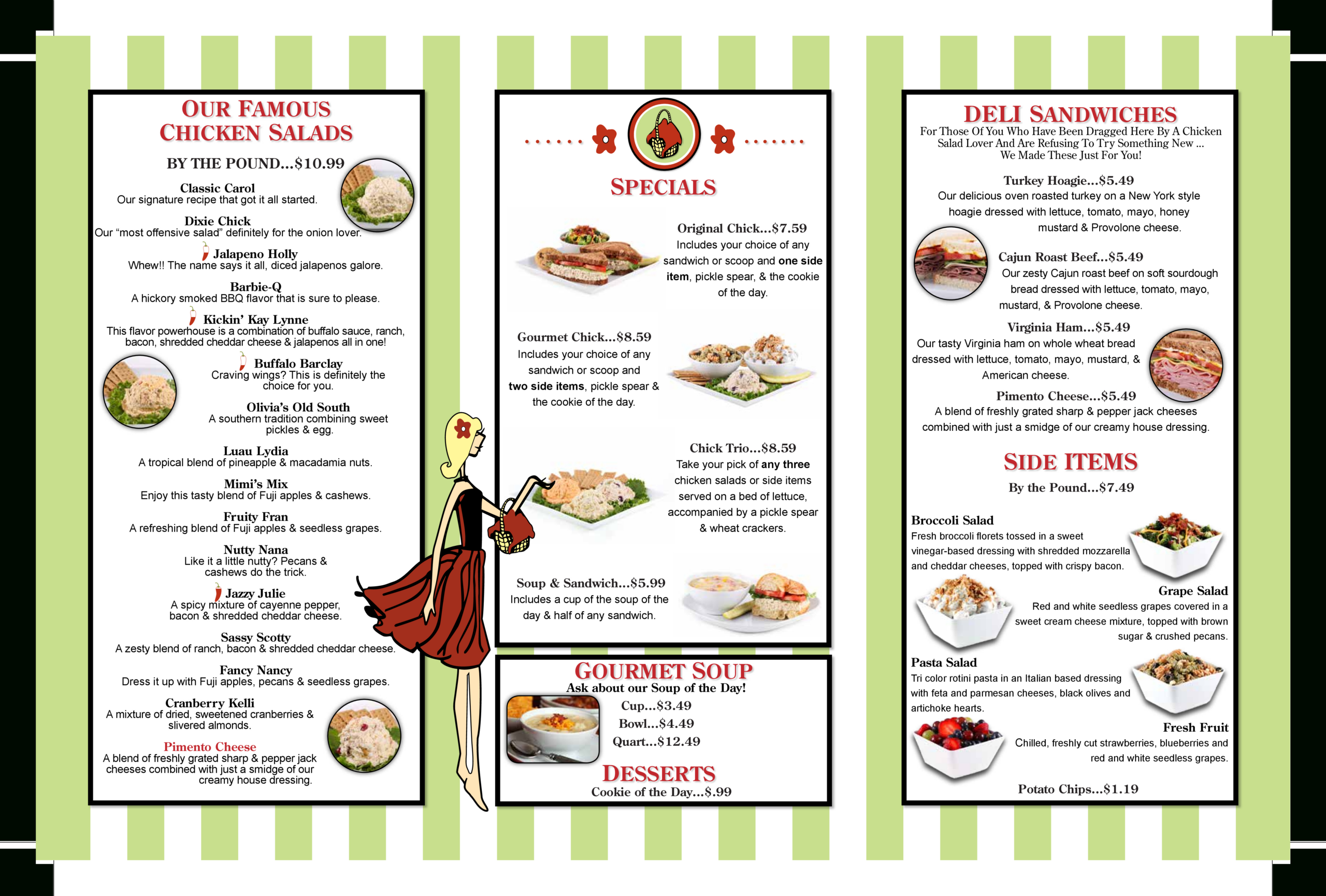 Updated: Low Carb Fast Food {Chicken Salad Chick} | for Chicken Salad Chick Printable Menu