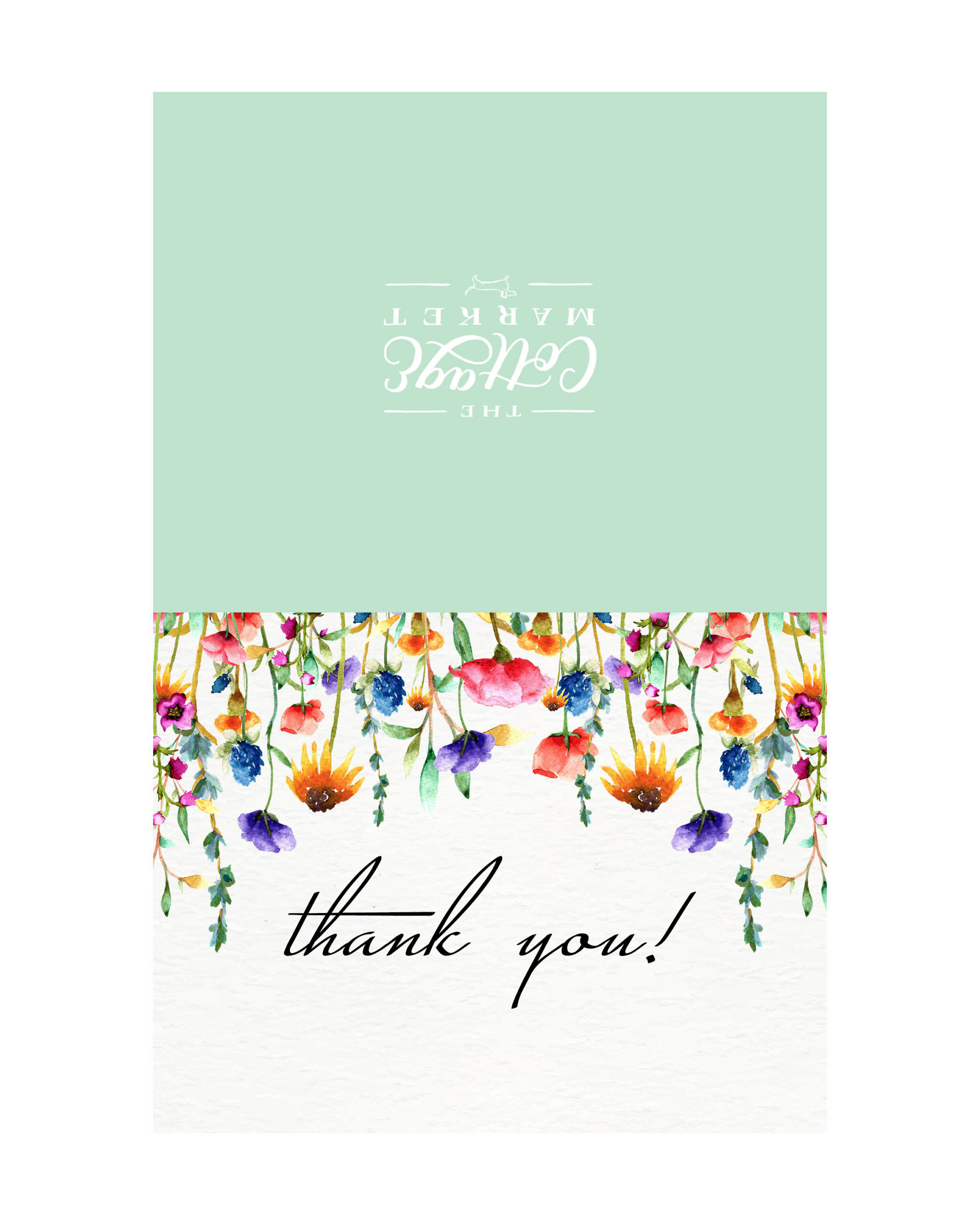 10 Free Printable Thank You Cards You Can'T Miss - The Cottage Market inside Folding Thank You Cards Printable