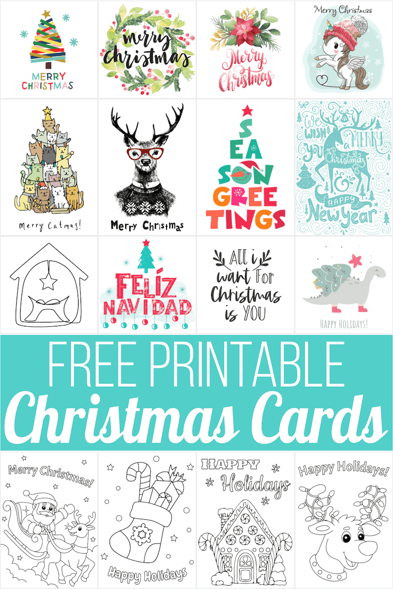 160 Free Printable Christmas Cards For 2025 inside Christmas Printable Cards